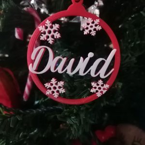 Bola Navidad Copitos de Nieve
