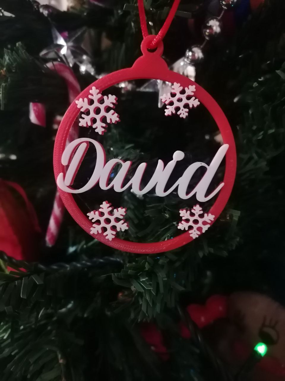 Bola Navidad Copitos de Nieve