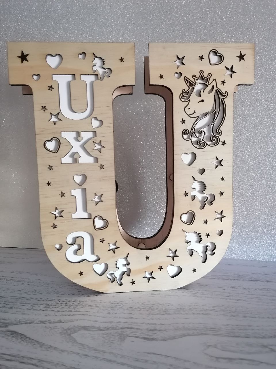 Lámpara Inicial Unicornio