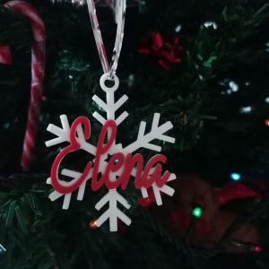 Bola Navidad Copo de Nieve
