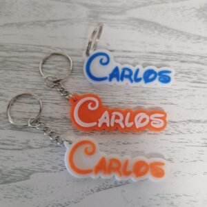 Llavero personalizado con nombre en impresión 3D