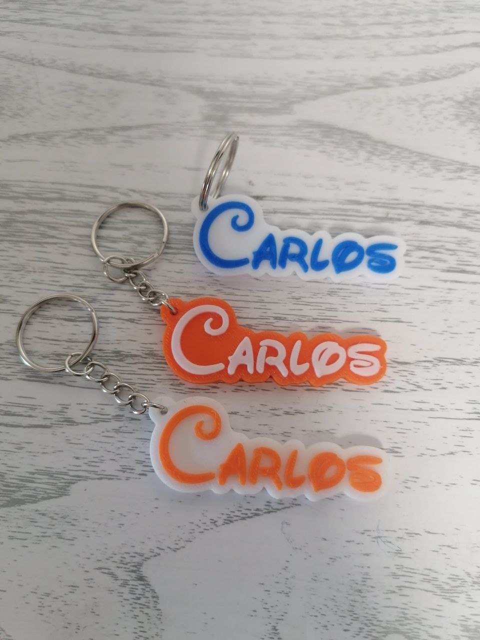 Llavero personalizado con nombre en impresión 3D